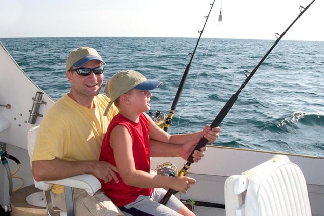 Father and son fishing day maybe?